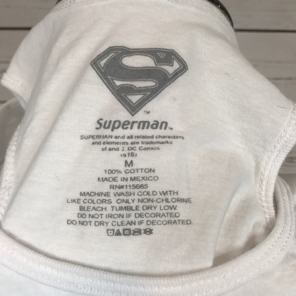Superman America Red White Blue Tank Top size M - Picture 5 of 5